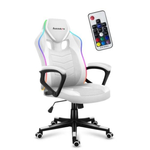 Fotel gamingowy Huzaro Force 2.5 RGB WHITE MESH-15702686
