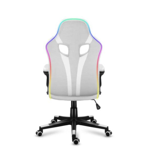 Fotel gamingowy Huzaro Force 2.5 RGB WHITE MESH-15702687