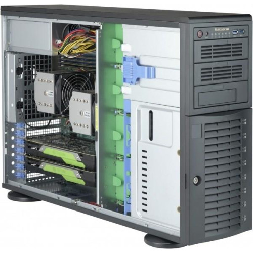 Supermicro CSE-743AC-1K26B-SQ zabezpieczenia & uchwyty komputerów Full Tower Czarny 1200 W