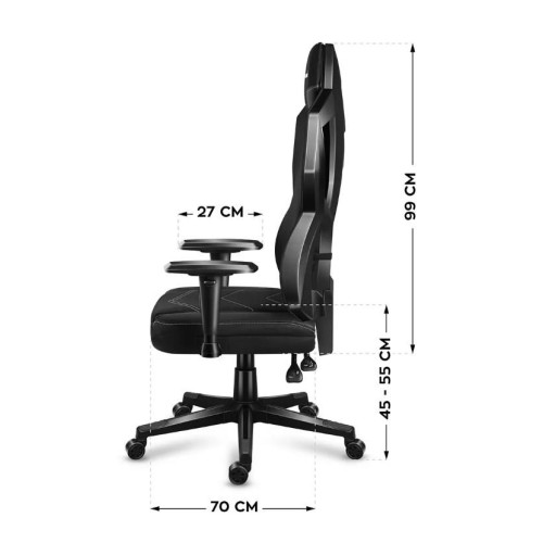 Fotel gamingowy Huzaro Combat 6.2 Black RGB-15745120