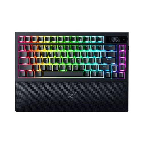 Klawiatura mechaniczna Razer | BlackWidow V4 Pro 75% | Mechanical Gaming Keyboard | 4K Hz Wireless | US | Black | Orange Tactile Switches Gen-3 | Wire