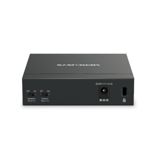 Mercusys MS105GP łącza sieciowe Gigabit Ethernet (10/100/1000) Obsługa PoE Czarny-15748313