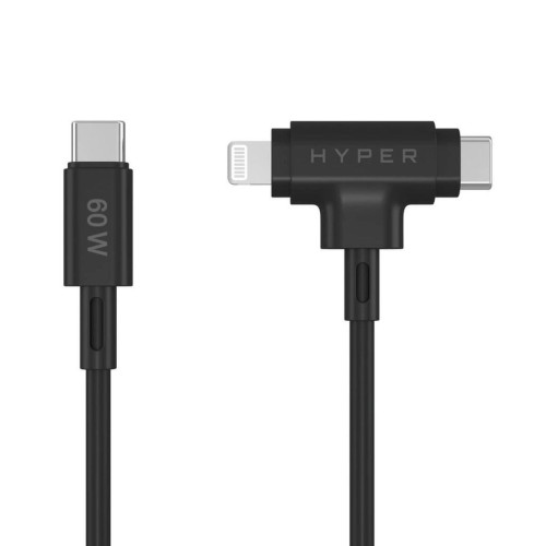 HYPER HyperJuice kabel USB USB 2.0 1,5 m USB C USB C/Lightning Czarny-15751640