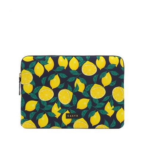 Casyx | SLVS-000002 | Casyx na MacBooka | Pasuje do rozmiaru 13 "/14 " | Rękaw | Cytryny o północy | Nieprzemakalny