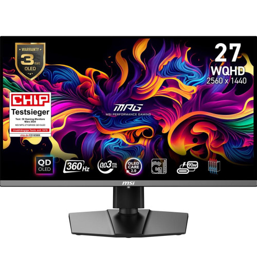 Monitor MSI MPG 271QRXDE QD-OLED 67cm (26,5") QHD 16:9 DP/HDMI/USB-C PD90W 360Hz