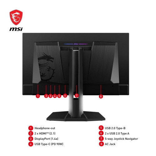 Monitor MSI MPG 271QRXDE QD-OLED 67cm (26,5