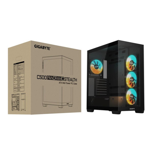 GIGABYTE C500 PANORAMIC STEALTH Midi Tower Czarny-15760379