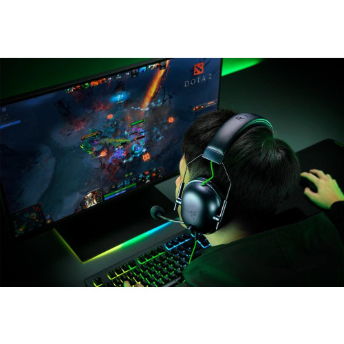 Razer Blackshark V2 X Zestaw słuchawkowy Przewodowa Opaska na głowę Gaming Czarny, Zielony-15763591