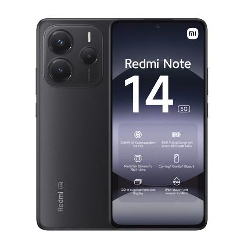 Smartfon Xiaomi Redmi Note 14 5G Midnight Juodas 6/128 GB