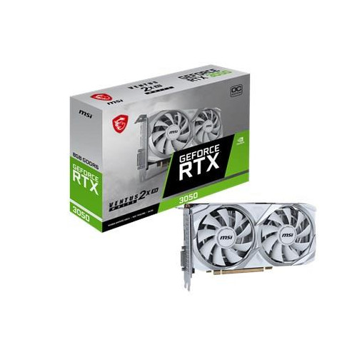 Karta Graficzna MSI RTX3050 VENTUS 2X XS OC WHITE 8GB GDDR6 HDMI DVI DP