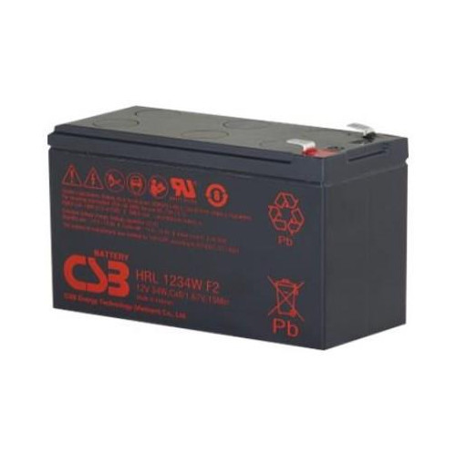 CSB Battery Battery 12V 9Ah 34W Pb F2 | HRL1234W