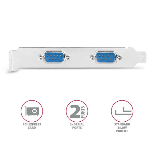 Axagon PCEA-S2N adapter Wewnętrzny RS-232-15795172