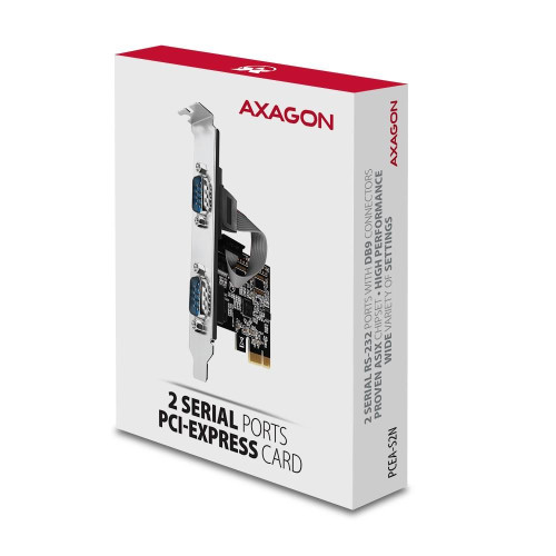 Axagon PCEA-S2N adapter Wewnętrzny RS-232-15795175