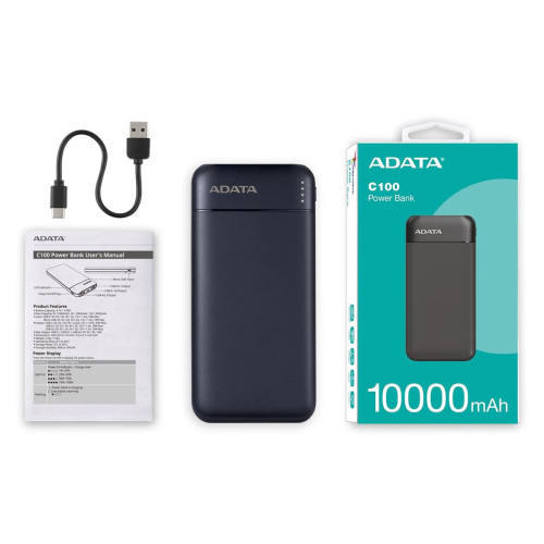 ADATA C100 Litowo-polimerowy (LiPo) 10000 mAh Czarny-15796378