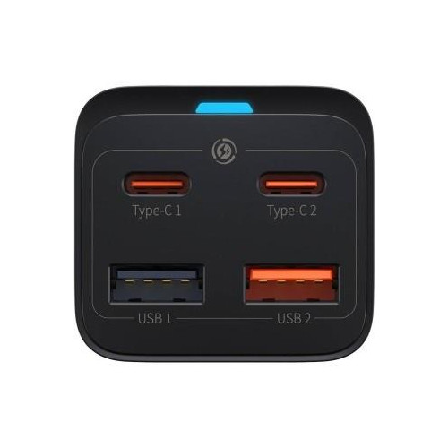 BASEUS ŁADOWARKA SIECIOWA 2X USB-C, 2XUSB (CZARNA)-15796484