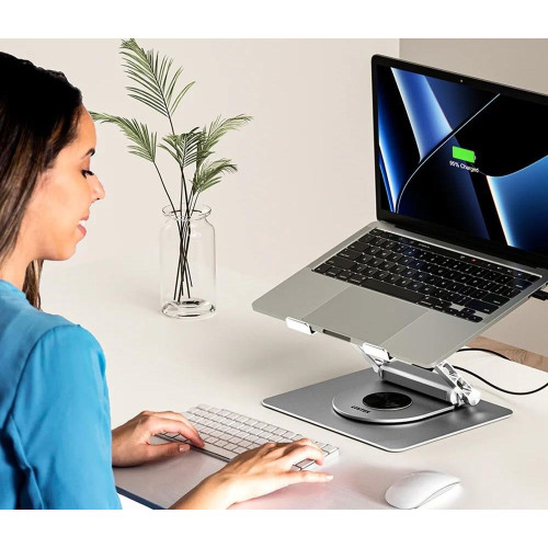 UNITEK PODSTAWKA POD LAPTOP + HUB USB-C, HDMI 1.4, 4K, PD 100W-15798256
