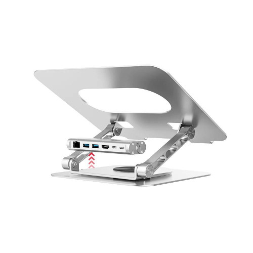 UNITEK PODSTAWKA POD LAPTOP + HUB USB-C, HDMI 1.4, 4K, PD 100W-15798261