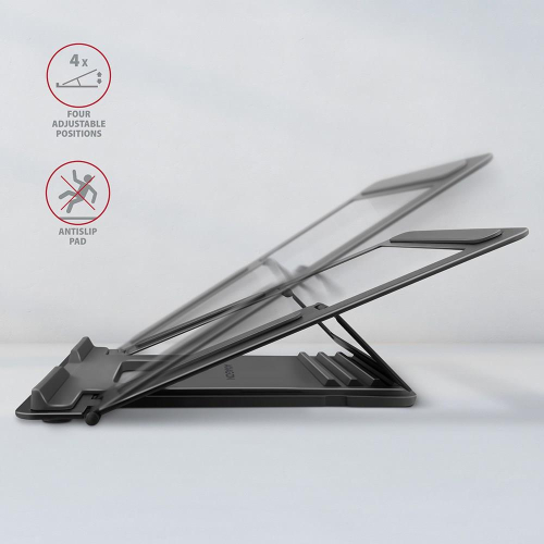 Axagon STND-L stojak na laptop Podstawka na notebooka Szary 40,6 cm (16