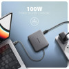 Axagon N HMC-5HL USB 5Gbps hub 2x USB-A HDMI 4k/60Hz RJ-45 GLAN PD 100W kabel USB-C Przewodowa USB 3.2 Gen 1 (3.1 Gen 1)