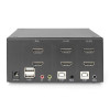 Digitus Przełącznik KVM, 2-portowy, podwójny wyświetlacz, 4K, HDMI®-15849332