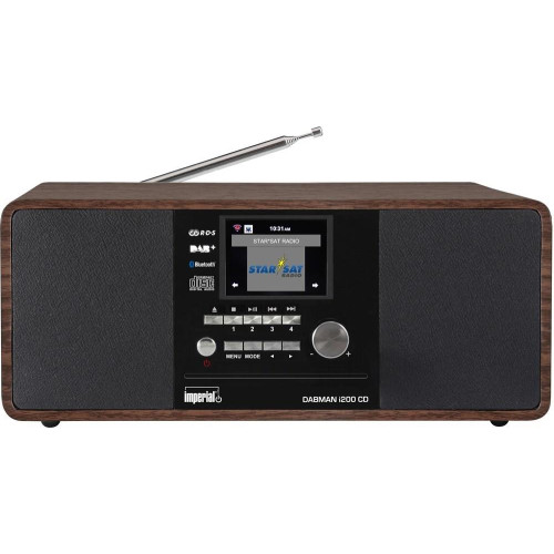 imperial Radio DABMAN i200 CD/Internet/DAB/DAB+/UKW holzoptik