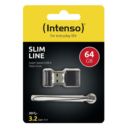 Intenso Slim Line pamięć USB 64 GB USB Typu-A 3.2 Gen 1 (3.1 Gen 1) Czarny-15808924