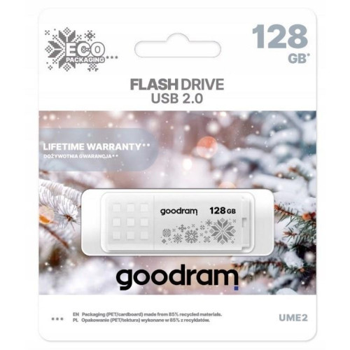 Pendrive GoodRam UME2-1280W00R11-WI (128GB; USB 2.0; kolor biały) WINTER-15808932