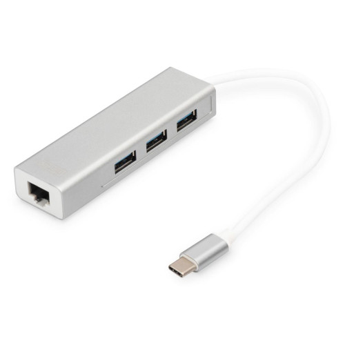 Digitus Hub USB 3.0 Type-C™ z Gigabit Ethernet