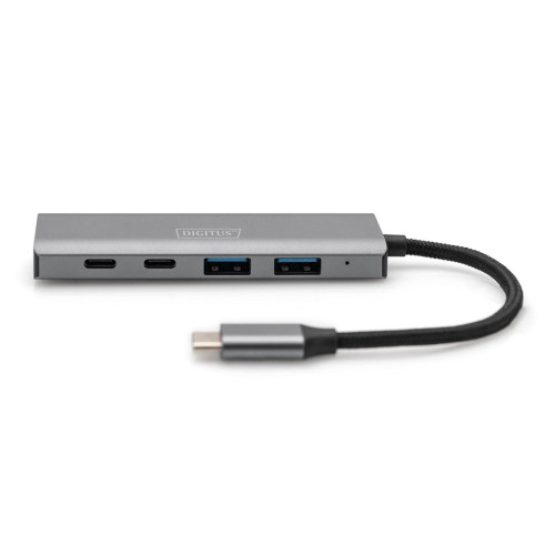 Digitus Koncentrator USB-C 4-portowy, 2 x USB A i 2 x USB-C-15809481