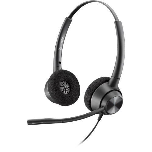 Przewodowa Opaska na głowę POLY EncorePro 320 z Quick Disconnect Binaural Headset TAA Przewodowa Opaska na głowę Biuro/centrum telefoniczne USB Typu-A