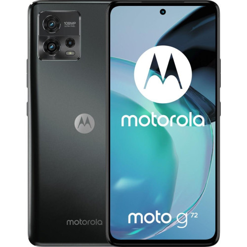 Smartfon Motorola Moto G72 6/128GB 6,6" AMOLED 2400x1080 5000mAh Dual SIM 4G Meteorite Grey (WYPRZEDAŻ)