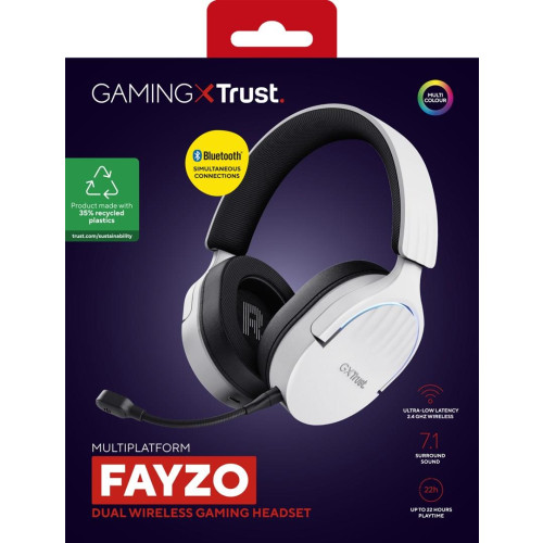 Słuchawki gamingowe Trust GXT 491W FAYZO WIRELESS White-15837496