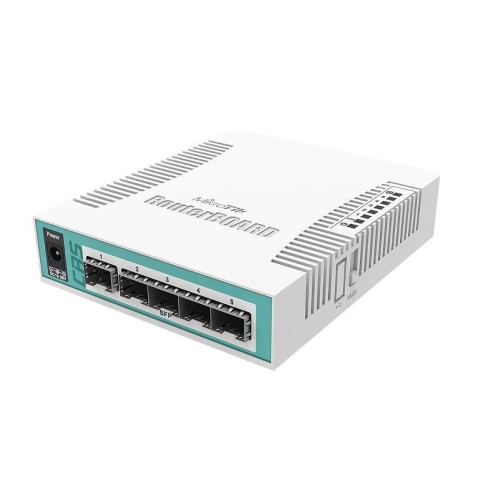 Mikrotik CRS106-1C-5S łącza sieciowe Gigabit Ethernet (10/100/1000) Obsługa PoE Biały-15185062