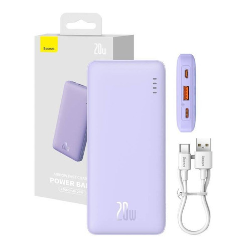 BASEUS POWERBANK AIRPOW 10000MAH 20W (FIOLETOWY)-15849496