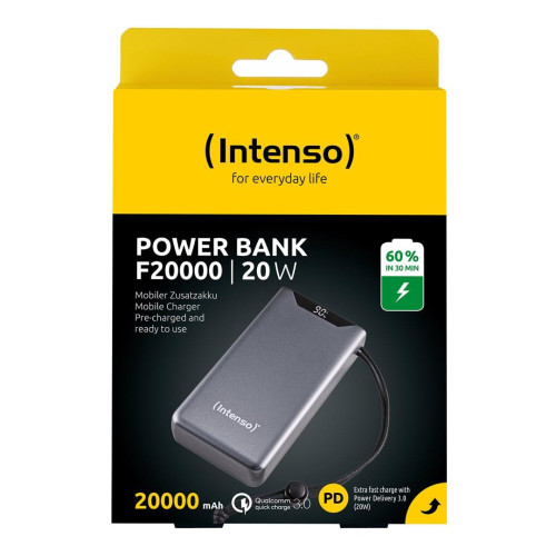 Intenso 7332054 bank mocy Litowo-polimerowy (LiPo) 20000 mAh Szary-15849509