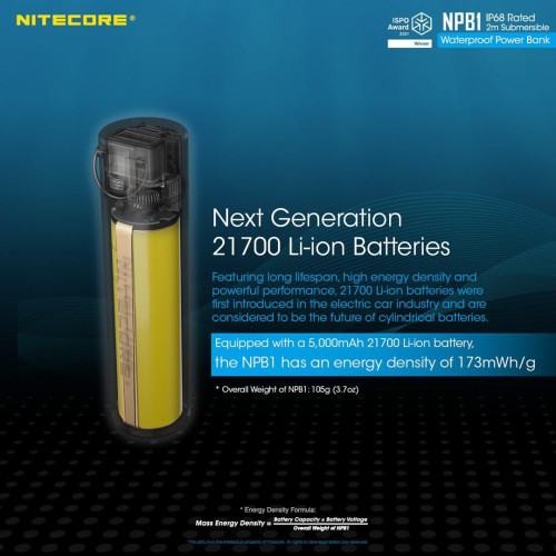 Power bank 5000mAh IP68/NPB1 Nitecore-15849565