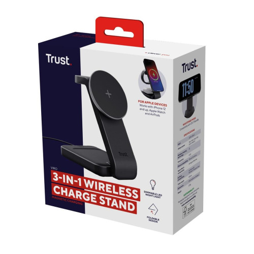 Magnetic Charge Stand Trust Viro 3-in-1 Wireless Black-15849726