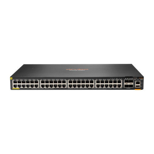 Aruba 6200F 48G Class4 PoE 4SFP+ 740W Zarządzany L3 Gigabit Ethernet (10/100/1000) Obsługa PoE 1U Czarny