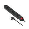 Listwa zasilająca 6g 5m MCE188 2300W czarna-703494