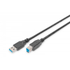 Kabel połączeniowy USB 3.0 typ USB A/USB B M/M, 1.8m, czarny