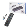 HUB USB3.2 Gen1, 7x USB-A, 7xON/OFF, czarny-15928939