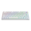 Klawiatura mechaniczna bezprzewodowa PHENIX WHITE Gateron Yellow, ABS-15929047