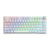 Klawiatura mechaniczna bezprzewodowa PHENIX WHITE Gateron Yellow, ABS-15929048