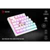 Klawiatura mechaniczna bezprzewodowa SAVIO PHENIX WHITE Gateron Yellow, Pudding-15929065