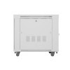 Szafa instalacyjna rack stojąca 19 cali 15U 800x1000 drzwi perforowane LCD szara (Flat pack)-15933675
