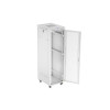 Szafa instalacyjna rack stojąca 19 cali 42U 600x800 drzwi perforowane LCD szara (Flat pack)-15933714