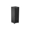 Szafa instalacyjna rack stojąca 19 cali 47U 800x800 drzwi perforowane LCD czarna (Flat pack)-15935303