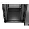 Szafa instalacyjna rack stojąca 19 cali 47U 800x800 drzwi perforowane LCD czarna (Flat pack)-15935310