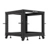 Open rack 19'' 9U 600x600-1100 regulowany czarny