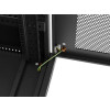 Szafa instalacyjna rack stojąca 19 cali 15U 600x600 drzwi perforowane czarna (Flat pack)-15936762